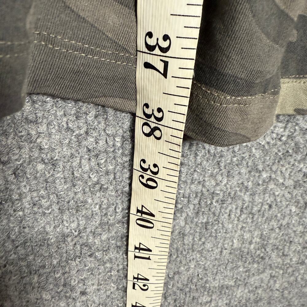 Karyn Seo Womens Sz Medium Embroidered Camo Dress Olive Green V Neck 3/4 Sleeves - Picture 7 of 8